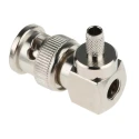 RS PRO Coaxial Connector Cable Male BNC, 50 Ω, Right Angle Body Crimp Connector for RG58 Cable 546-3872