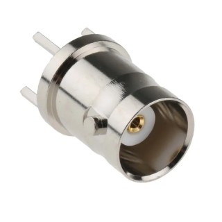 RS PRO Coaxial Connector PCB Female BNC 50 Ω Straight Body Through Hole 1 GHz Frequency 165°C Max Operating 546-4027