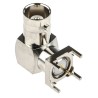 RS PRO Coaxial Connector PCB Female BNC, 50 Ω, Right Angle Body, Nickel Plated, Gold Contact 546-4049