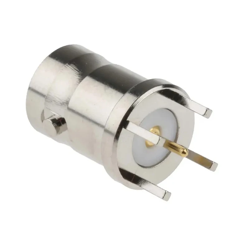 RS PRO Coaxial Connector PCB Female BNC 50 Ω Straight Body Through Hole 1 GHz Frequency 165°C Max Operating 546-4027