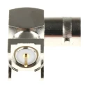 RS PRO Coaxial Connector PCB Female BNC, 50 Ω, Right Angle Body, Nickel Plated, Gold Contact 546-4049