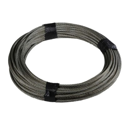 RS PRO Galvanised Steel Wire Rope 50M, 10mm Diameter, 6 Strands x 7 Wires, Safe Working Load 1390kg 247-9098