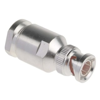 RS PRO Coaxial Connector Cable Male BNC 50 Ω Straight Body Clamp 4GHz Operating Frequency 165°C Max Temperature 546-4358