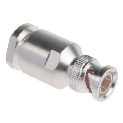 RS PRO Coaxial Connector Cable Male BNC 50 Ω Straight Body Clamp 4GHz Operating Frequency 165°C Max Temperature 546-4358