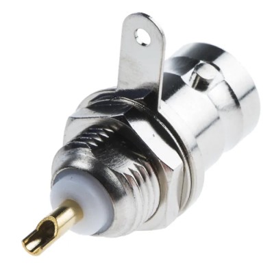 RS PRO Coaxial Connector Panel Mount Female BNC 75 Ω Straight Body Solder 546-4904