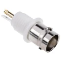 RS PRO Coaxial Connector Panel Mount Female BNC 50 Ω Straight Body Solder 546-4910