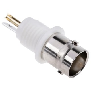 RS PRO Coaxial Connector Panel Mount Female BNC 50 Ω Straight Body Solder 546-4910