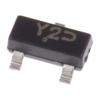 onsemi 12 V 300 mW Surface Mount Zener Diode, Single Element, 5% Tolerance, 3-Pin SOT-23 BZX84C12LT1G