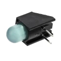 Dialight Green Right Angle PCB LED Indicator 5 mm (T-1 3/4), 1 LED 1.8 V Single Colour 550-1307F