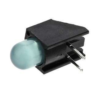 Dialight Green Right Angle PCB LED Indicator 5 mm (T-1 3/4), 1 LED 1.8 V Single Colour 550-1307F