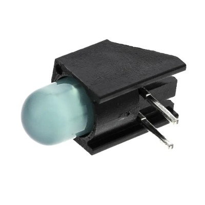 Dialight Green Right Angle PCB LED Indicator 5 mm (T-1 3/4), 1 LED 1.8 V Single Colour 550-1307F