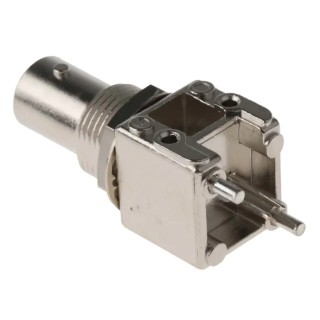 RS PRO Coaxial Connector PCB Female BNC, 50 Ω, Straight Body Through Hole 546-5187