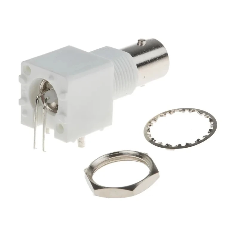 RS PRO Coaxial Connector PCB Female BNC, 75 Ω, Right Angle Body, Through Hole Mount 546-5159