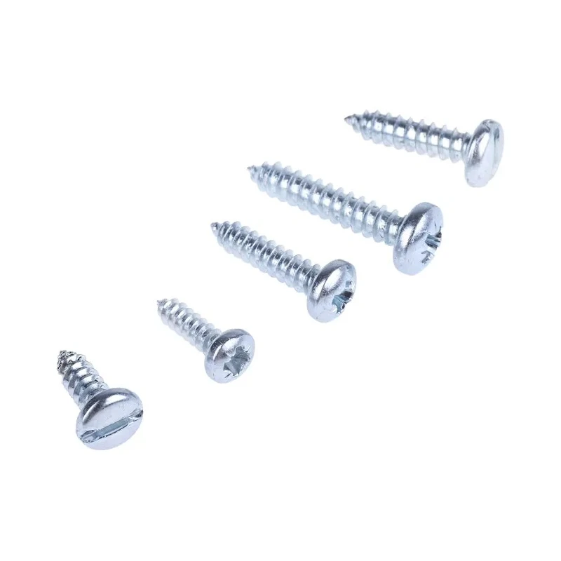 RS PRO Steel 1200 Piece Pozidriv and Slot Drive Self-Tapping Screw and Bolt Kit 546-3478