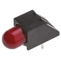 Dialight Red Right Angle PCB LED Indicator 5 mm (T-1 3/4), 1 LED, 1.8 V, Through Hole Mount 550-1107F