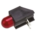 Dialight Red Right Angle PCB LED Indicator 5 mm (T-1 3/4), 1 LED, 1.8 V, Through Hole Mount 550-1107F