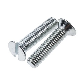 RS PRO Slot Countersunk Steel Machine Screw 25 mm M6 546-1595