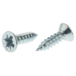 RS PRO Bright Zinc Steel Countersunk Head Self-Tapping Screw 13 mm Thread Size 6 546-5480