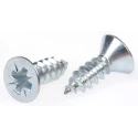 RS PRO Bright Zinc Steel Countersunk Head Self-Tapping Screw 13 mm Thread Size 8 546-5519