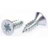 RS PRO Bright Zinc Steel Countersunk Head Self-Tapping Screw 13 mm Thread Size 8 546-5519