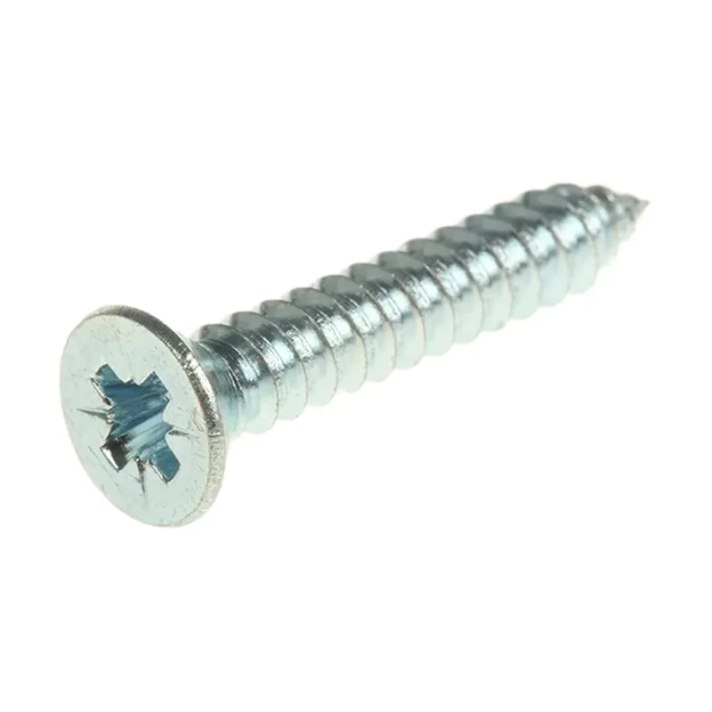RS PRO Bright Zinc Steel Countersunk Head Self-Tapping Screw 25 mm Thread Size 8 546-5531