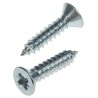 RS PRO Bright Zinc Steel Countersunk Head Self-Tapping Screw 19 mm Thread Size 8 546-5525