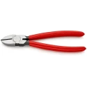 Knipex Side Cutter With Bevel, Steel Jaw, Bi-Metal Handle, Plastic Grip, 180mm, Jaw Width 11mm, Maximum Cutting 70 01 180