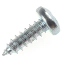 RS PRO Bright Zinc Steel Pan Head Self-Tapping Screw 13 mm Thread Size 8 A4 546-5705