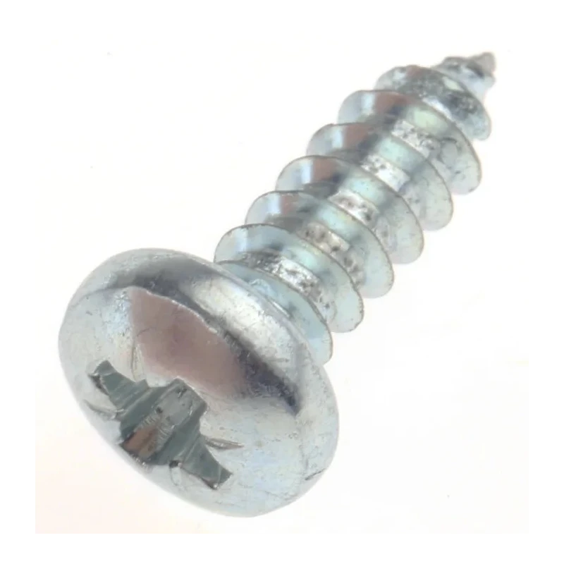 RS PRO Bright Zinc Steel Pan Head Self-Tapping Screw 13 mm Thread Size 8 A4 546-5705