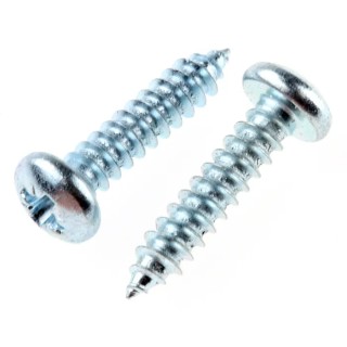 RS PRO Steel Pan Head Bright Zinc Plated Self-Tapping Screw 19 mm Thread Size 8 546-5711