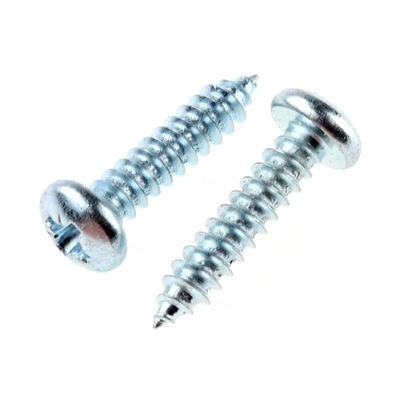 RS PRO Steel Pan Head Bright Zinc Plated Self-Tapping Screw 19 mm Thread Size 8 546-5711