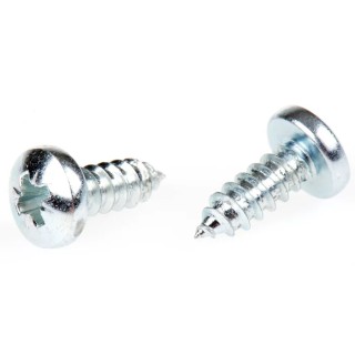 RS PRO Bright Zinc Steel Pan Head Self-Tapping Screw 13 mm Thread Size 10 DIN 7981C 546-5749