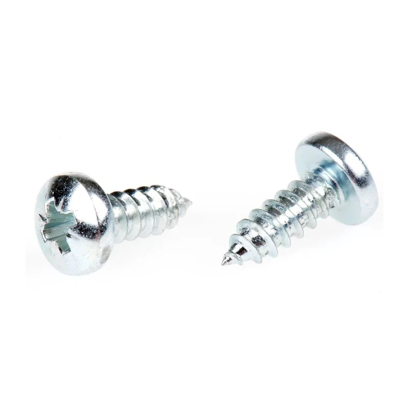 RS PRO Bright Zinc Steel Pan Head Self-Tapping Screw 13 mm Thread Size 10 DIN 7981C 546-5749