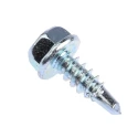 RS PRO Bright Zinc Steel Self-Drilling Screw 4.2 mm Diameter 13 mm Length Pan Head Pozidriv Drive DIN 7504K 546-5806
