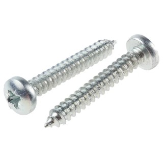 RS PRO Bright Zinc Steel Pan Head Self-Tapping Screw 32mm Thread Size 10 546-5799