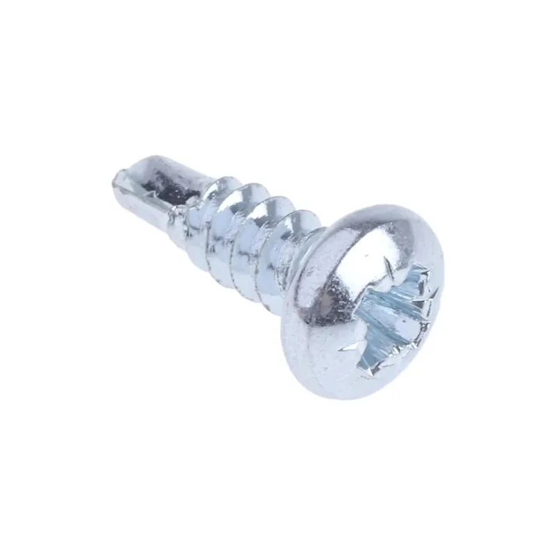 RS PRO Bright Zinc Steel Self-Drilling Screw 4.2 mm Diameter 13 mm Length Pozidriv Pan Head 546-5957