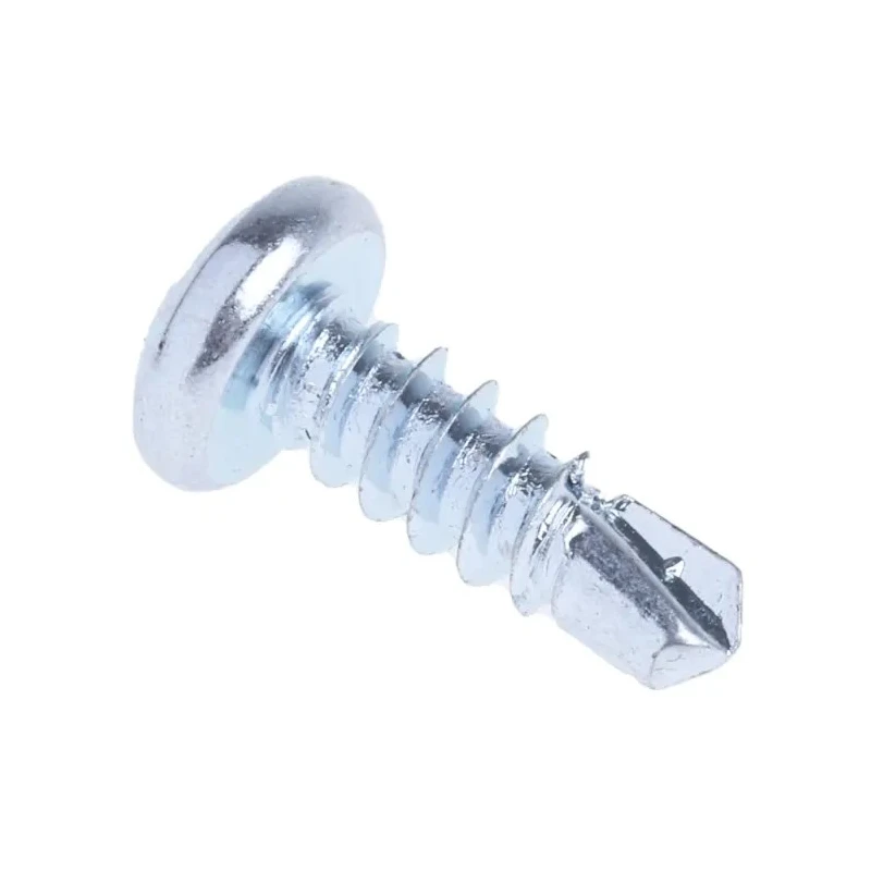 RS PRO Bright Zinc Steel Self-Drilling Screw 4.2 mm Diameter 13 mm Length Pozidriv Pan Head 546-5957
