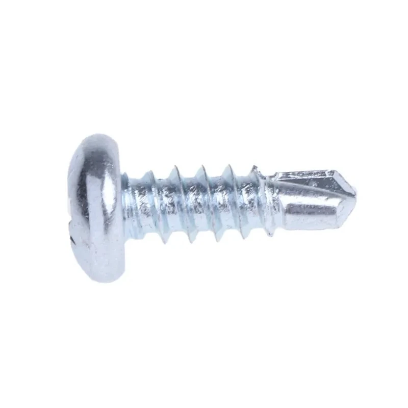 RS PRO Bright Zinc Steel Self-Drilling Screw 4.2 mm Diameter 13 mm Length Pozidriv Pan Head 546-5957