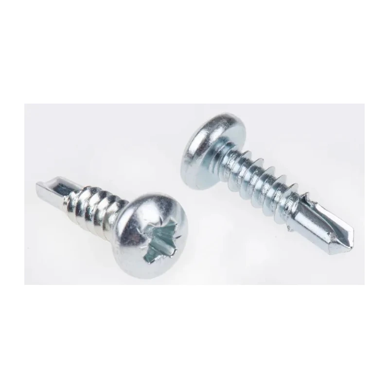RS PRO Steel Bright Zinc Self-Drilling Screw Pan Head Pozidriv 4.2 mm Diameter 16 mm Length 546-5963