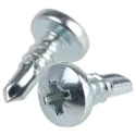 RS PRO Bright Zinc Steel Pan Head Self-Drilling Screw 4.8 mm Diameter 13 mm Length Pozidriv Drive 546-5991