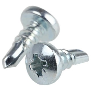RS PRO Bright Zinc Steel Pan Head Self-Drilling Screw 4.8 mm Diameter 13 mm Length Pozidriv Drive 546-5991