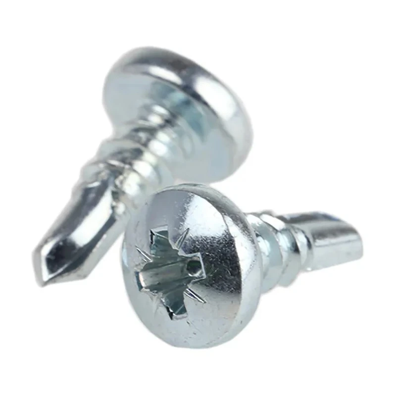 RS PRO Bright Zinc Steel Pan Head Self-Drilling Screw 4.8 mm Diameter 13 mm Length Pozidriv Drive 546-5991