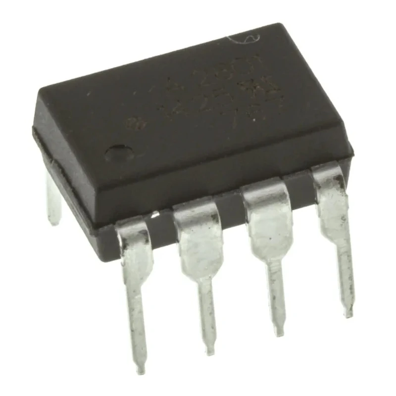 Broadcom DC Input Optocoupler, Through Hole, 8-Pin DIP, 1 Channel, 1.75V Forward Voltage, 20mA Max Input HCPL-2601-000E