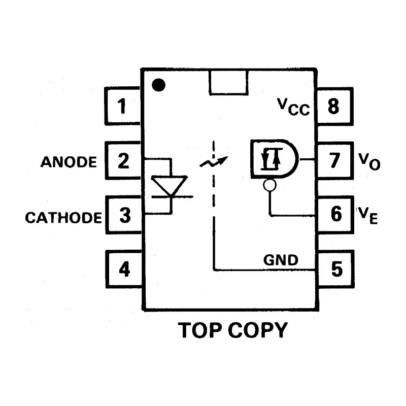 Broadcom DC Input Optocoupler Through Hole 8-Pin DIP HCPL-2200-000E