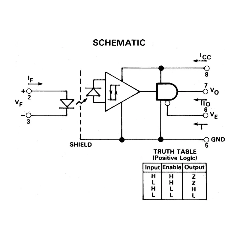 Broadcom DC Input Optocoupler Through Hole 8-Pin DIP HCPL-2200-000E