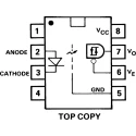 Broadcom DC Input Optocoupler Through Hole 8-Pin DIP HCPL-2200-000E