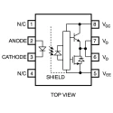 Broadcom DC Input Optocoupler Through Hole, Transistor Output, 8-Pin DIP HCPL-J312-000E