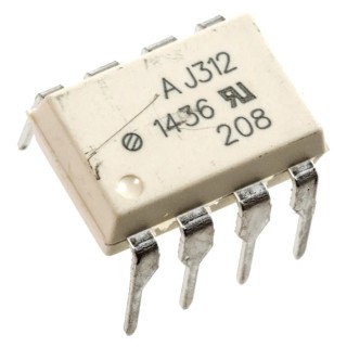 Broadcom DC Input Optocoupler Through Hole 8-Pin DIP HCPL-J312-000E