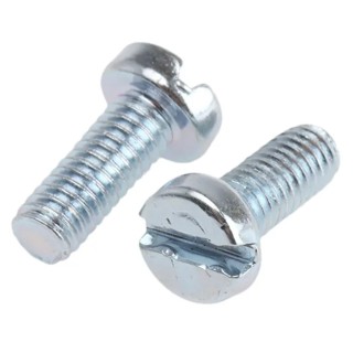 RS PRO Steel Slot Cheese Head Machine Screw M4 Thread 10 mm Length Passivated Zinc Plated 546-6225