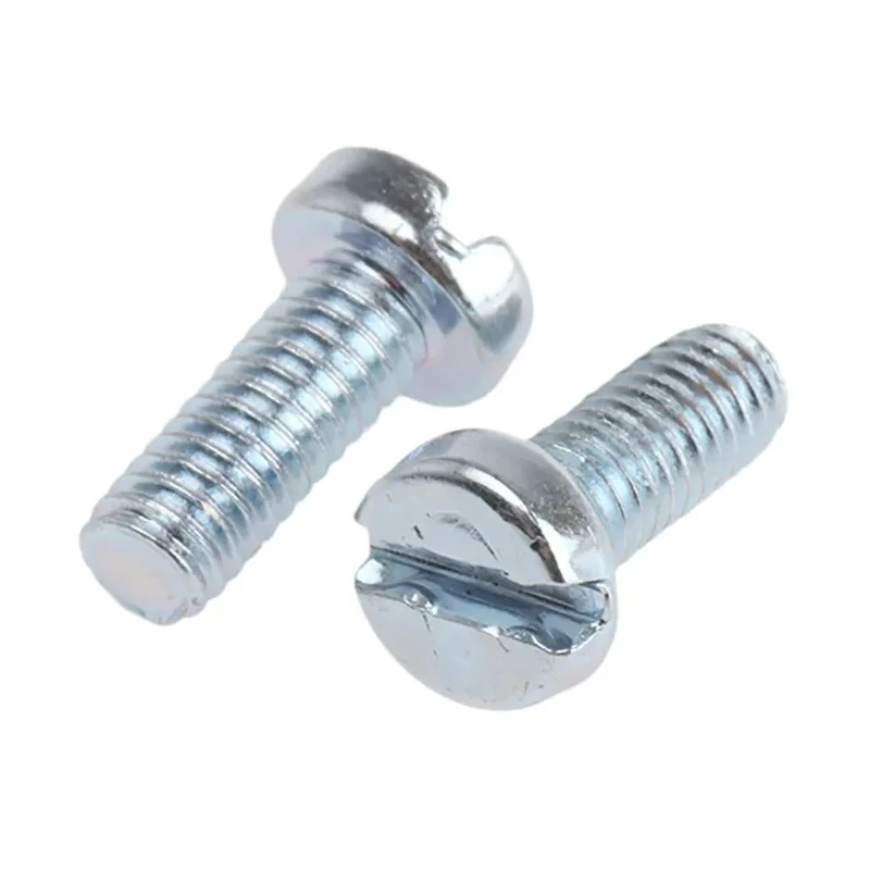 RS PRO Steel Slot Cheese Head Machine Screw M4 Thread 10 mm Length Passivated Zinc Plated 546-6225